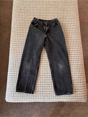 New Legends Girls Black Relaxed Fit Denim Jeans